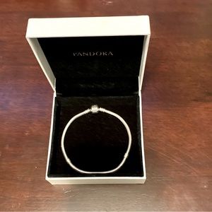 Authentic Silver Pandora Bracelet 8.1 inch. Rare size!